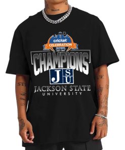 T Shirt Men Jackson State University Cricket Celebration Bowl Champions T Shirt
