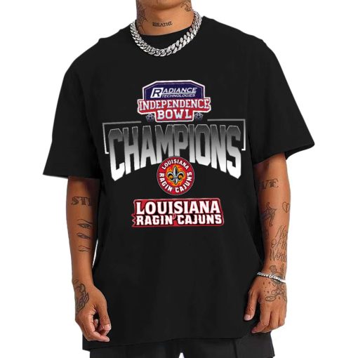 T Shirt Men Louisiana Ragin Cajuns Independence Bowl Champions T Shirt