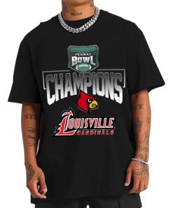 T Shirt Men Louisville Cardinals Wasabi Fenway Bowl Champions T Shirt