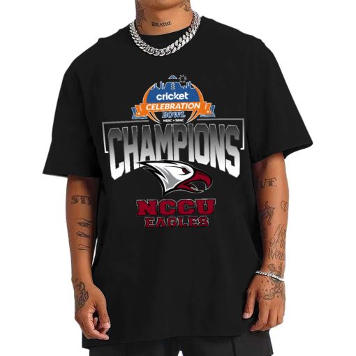 T Shirt Men North Carolina Central Eagles Cricket Celebration Bowl Champions T Shirt