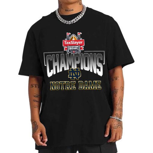 T Shirt Men Notre Dame Fighting Irish Gator Bowl Champions T Shirt