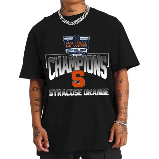 T Shirt Men Syracuse Orange Mowers Pinstripe Bowl Champions T Shirt
