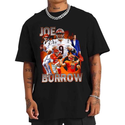 T Shirt Men TSBN115 Joe Burrow Super Bowl Vintage Cincinnati Bengals T Shirt