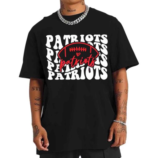 T Shirt Men TSBN123 Patriots Team Boho Groovy Style New England Patriots T Shirt