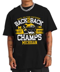 T Shirt Men TSBN172 Michigan Wolverines Big Ten 10 Championship T Shirt