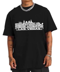 T Shirt Men TSSK04 Las Vegas All Time Legends Football City Skyline T Shirt