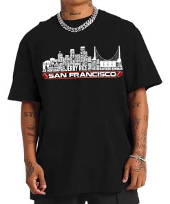 T Shirt Men TSSK07 San Francisco All Time Legends Football City Skyline T Shirt