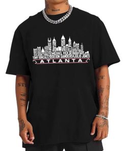 T Shirt Men TSSK08 Atlanta All Time Legends Football City Skyline T Shirt