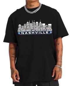 T Shirt Men TSSK11 Nashville Tennessee All Time Legends Football City Skyline T Shirt