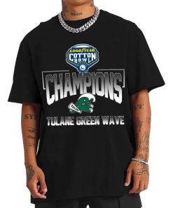T Shirt Men Tulane Green Wave Goodyear Cotton Bowl Classic Champions T Shirt