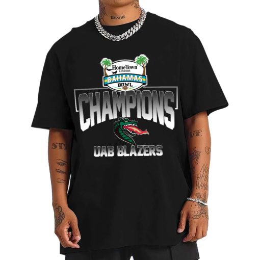 T Shirt Men UAB Blazers Bahamas Bowl Champions T Shirt