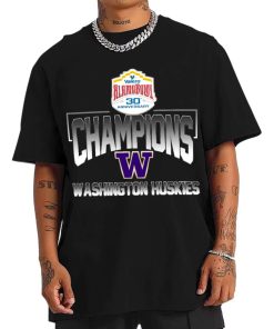 T Shirt Men Washington Huskies Valero Alamo Bowl Champions T Shirt