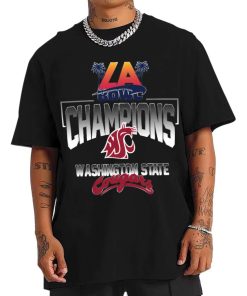 T Shirt Men Washington State Cougars LA Bowl Champions T Shirt