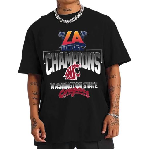 T Shirt Men Washington State Cougars LA Bowl Champions T Shirt