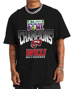 T Shirt Men Western Kentucky Hilltoppers New Orleans Bowl Champions T Shirt