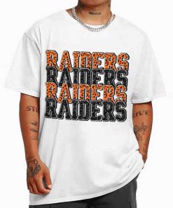 T Shirt Men White TSBN126 Raiders Team Repeat Leopard Las Vegas Raiders T Shirt