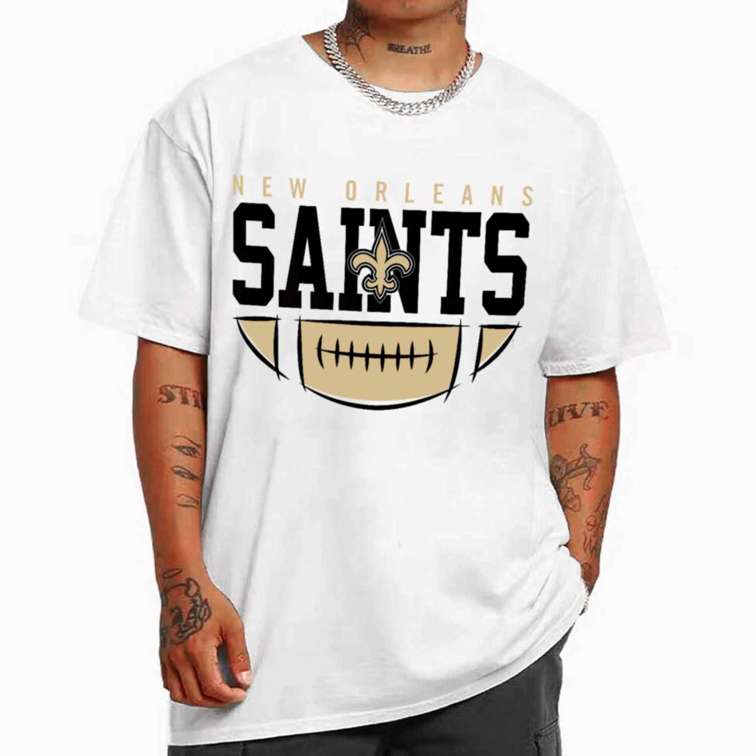 men saints t shirt