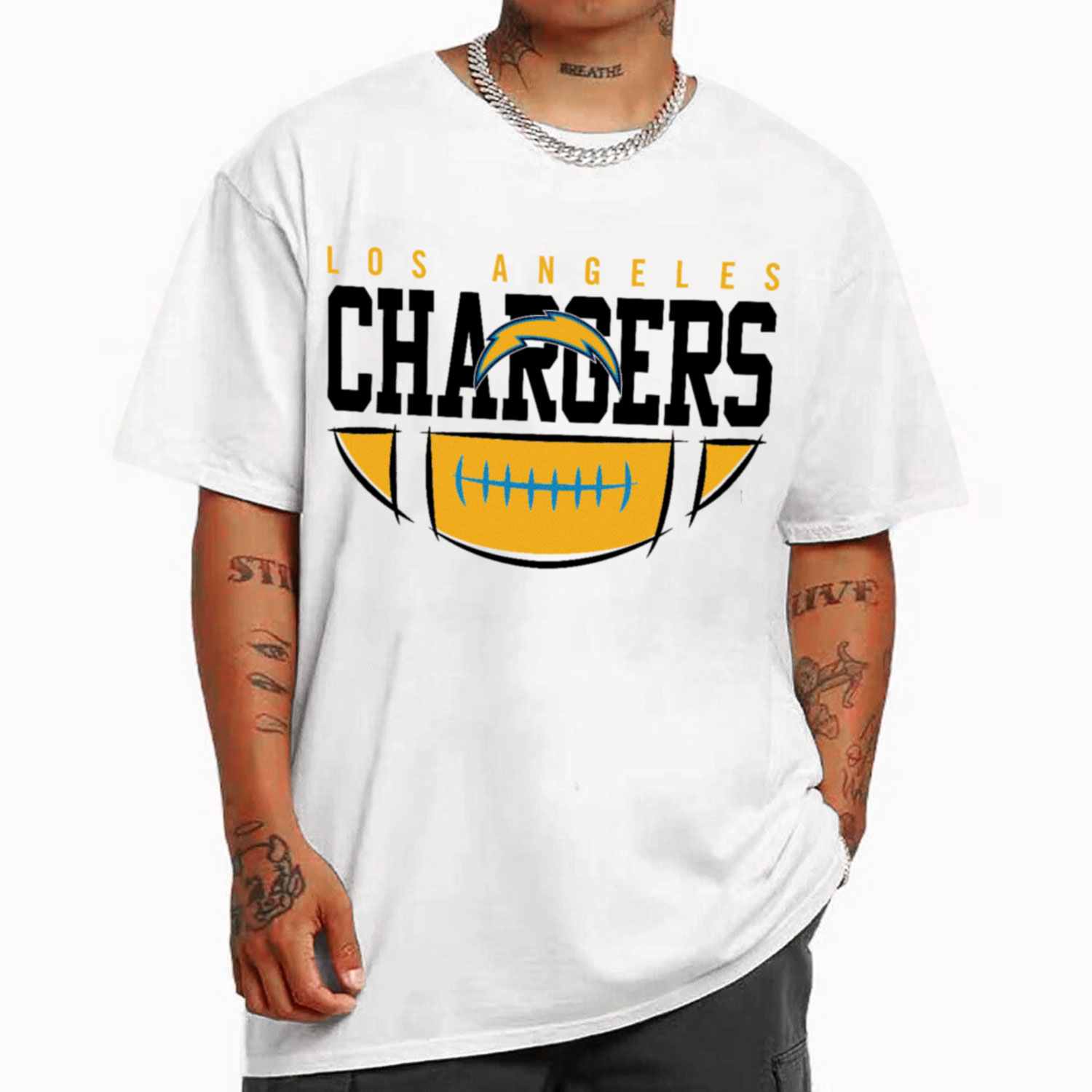 Justin Herbert Vintage Bootleg Style Los Angeles Chargers T-Shirt - Cruel  Ball