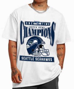 T Shirt Men White TSBN165 One Time Super Bowl Champions Seattle Seahawks T Shirt