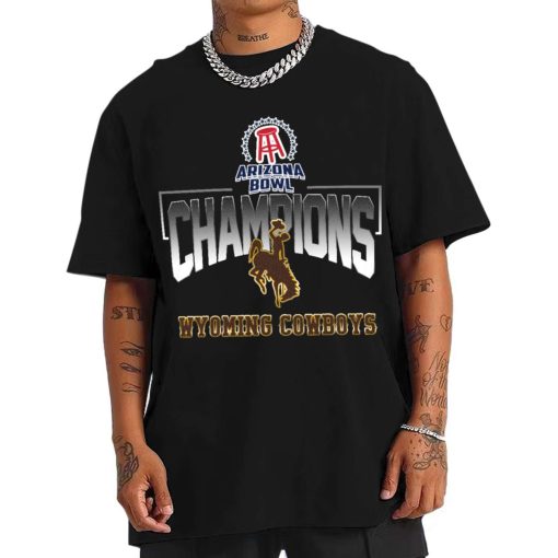 T Shirt Men Wyoming Cowboys Arizona Bowl Champions T Shirt