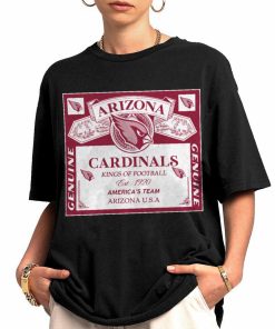 T Shirt Women 0 DSBEER01 Kings Of Football Funny Budweiser Genuine Arizona Cardinals T Shirt 1