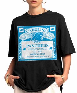 T Shirt Women 0 DSBEER05 Kings Of Football Funny Budweiser Genuine Carolina Panthers T Shirt