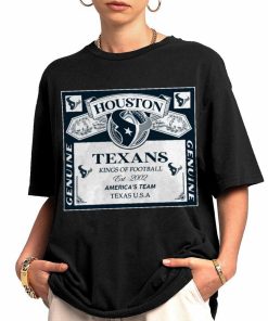 T Shirt Women 0 DSBEER13 Kings Of Football Funny Budweiser Genuine Houston Texans T Shirt