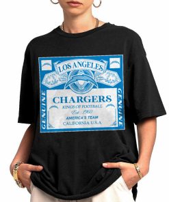 T Shirt Women 0 DSBEER18 Kings Of Football Funny Budweiser Genuine Los Angeles Chargers T Shirt