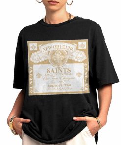 T Shirt Women 0 DSBEER23 Kings Of Football Funny Budweiser Genuine New Orleans Saints T Shirt