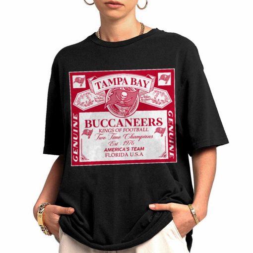T Shirt Women 0 DSBEER30 Kings Of Football Funny Budweiser Genuine Tampa Bay Buccaneers T Shirt