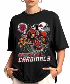 T Shirt Women 0 DSMC0201 Mascot Breaking Through Wall Arizona Cardinals T Shirt