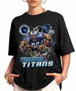 T Shirt Women 0 DSMC0230 Mascot Breaking Through Wall Tennessee Titans T Shirt
