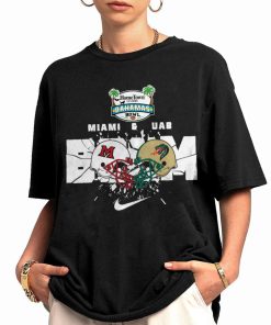 T Shirt Women 0 Miami And UAB Boom Helmet Home Town Lenders Bahamas Bowl T Shirt