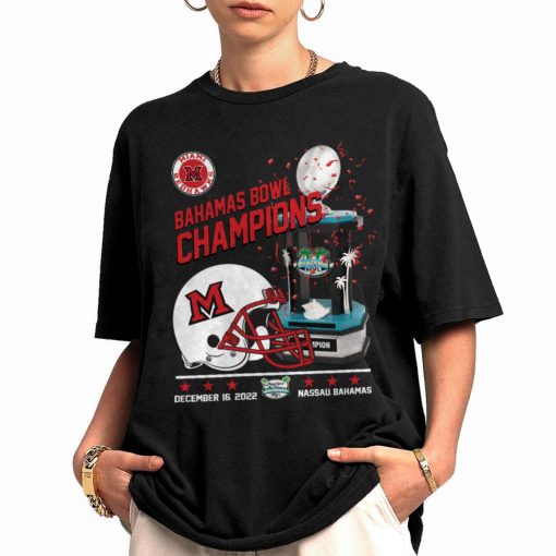 T Shirt Women 0 Miami RedHawks Bahamas Bowl Champions 2022 T Shirt