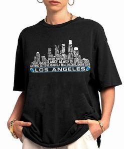 T Shirt Women 0 TSSK05 Los Angeles All Time Legends Football City Skyline Lost Angeles Chargers T Shirt
