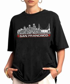 T Shirt Women 0 TSSK07 San Francisco All Time Legends Football City Skyline T Shirt