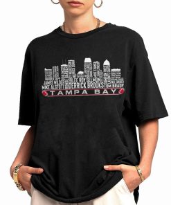 T Shirt Women 0 TSSK16 Tampa Bay All Time Legends Football City Skyline T Shirt
