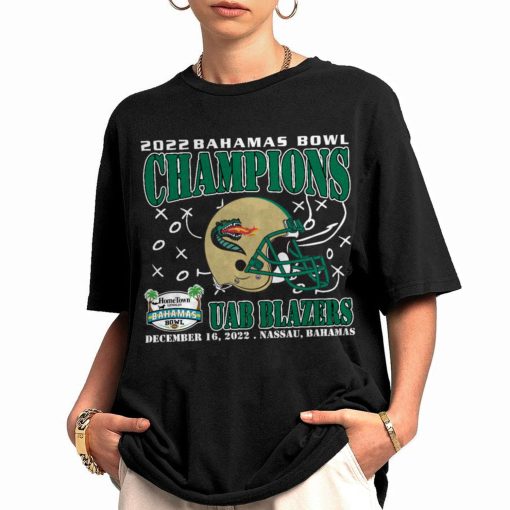 T Shirt Women 0 UAB Blazers Champions December 16th 2022 Bahamas Bowl Nassau T Shirt