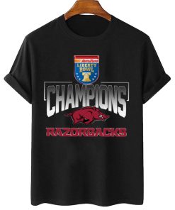 T Shirt Women 2 Arkansas Razorbacks Autozone Liberty Bowl Champions T Shirt