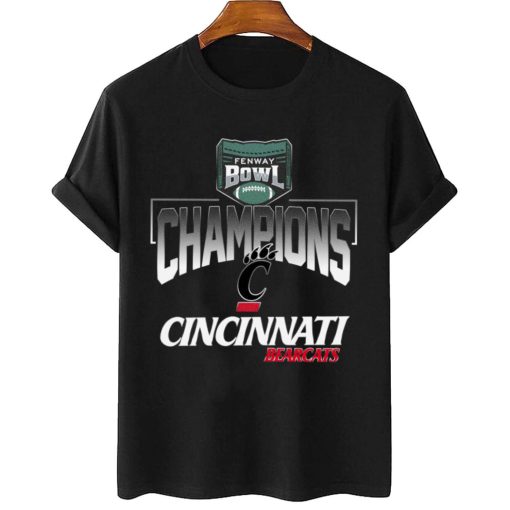 T Shirt Women 2 Cincinnati Bearcats Wasabi Fenway Bowl Champions T Shirt
