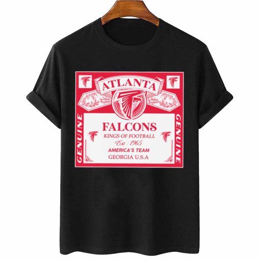 T Shirt Women 2 DSBEER02 Kings Of Football Funny Budweiser Genuine Atlanta Falcons T Shirt