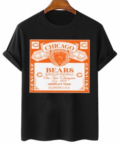T Shirt Women 2 DSBEER06 Kings Of Football Funny Budweiser Genuine Chicago Bears T Shirt