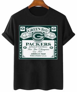 T Shirt Women 2 DSBEER12 Kings Of Football Funny Budweiser Genuine Green Bay Packers T Shirt