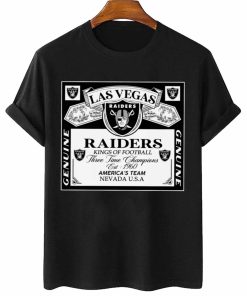 T Shirt Women 2 DSBEER17 Kings Of Football Funny Budweiser Genuine Las Vegas Raiders T Shirt