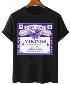 T Shirt Women 2 DSBEER21 Kings Of Football Funny Budweiser Genuine Minnesota Vikings T Shirt