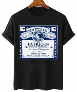 T Shirt Women 2 DSBEER22 Kings Of Football Funny Budweiser Genuine New England Patriots T Shirt