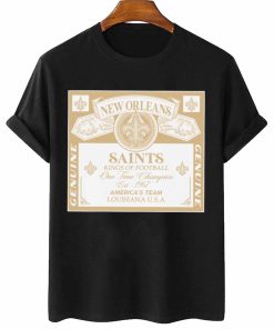 T Shirt Women 2 DSBEER23 Kings Of Football Funny Budweiser Genuine New Orleans Saints T Shirt