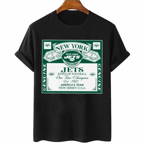 T Shirt Women 2 DSBEER25 Kings Of Football Funny Budweiser Genuine New York Jets T Shirt