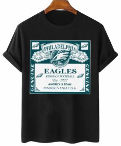 T Shirt Women 2 DSBEER26 Kings Of Football Funny Budweiser Genuine Philadelphia Eagles T Shirt