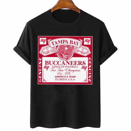 T Shirt Women 2 DSBEER30 Kings Of Football Funny Budweiser Genuine Tampa Bay Buccaneers T Shirt